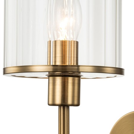 Bra Indigo, 13022/1W Brass. 1x60W, E14, 122x200x265 mm, transparent color-2