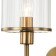 Bra Indigo, 13022/1W Brass. 1x60W, E14, 122x200x265 mm, transparent color