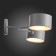 Wall lamp EVOLUCE. Sle183701-02. Gemento. 2x60 watts, E14, 51x12 cm, gray color