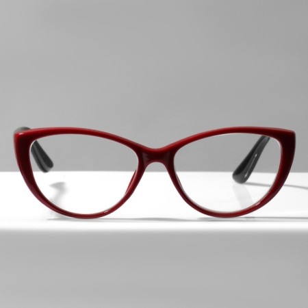 Glasses GA0512 (color: C2 black, red; diopter: +3; tint: no)-2