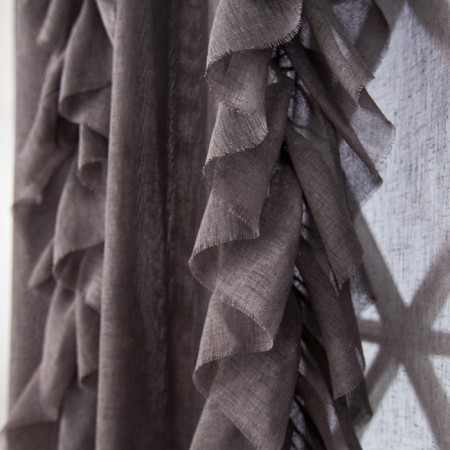 Set of curtains "IVI", size 200 x 270 cm, gray-1