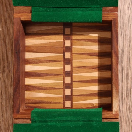 Board game 2V1 (chess + backgammon) 15.5x15x5 cm, tree shisham-6