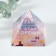 Souvenir glass pyramid "Everything will be fine" 6x6x6 cm