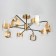 Cutilux CL140181, 76x76x31 cm, 8x60W, E14, brown color chandelier