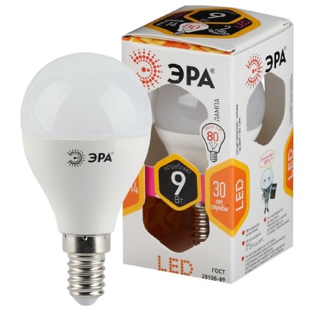 LED LED era Standard "Shar", 9 W, E14, 720 lm, 2700k, glow warm white