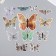 Butterflies cardboard "newspaper" set 12 pcs h = 4-10 cm on magnet