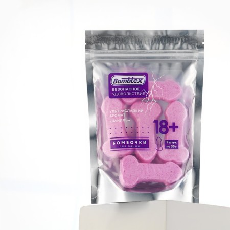 Bombtex bath bombs, 5 x 30 g, gift set of cosmetics, 18+, pure happiness-4