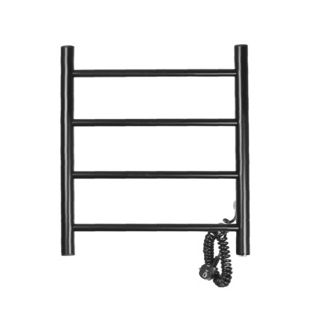 Electric towel Domoterm 109-4, 500x500 mm, right, black matte-1