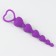 Anal balls of the oka-hoods, Soft Touch Silicone, D = 11-32 mm, h = 140 mm, purple