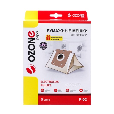 P-02 ozone bags for a vacuum cleaner, 5 pcs-1