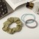 Hair elastic band "Emilia" (set of 3 pcs).