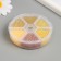 Glass beads 8/0 (3 mm) in the casket "yellow" 6 colors x 10 g 8x8x2 cm
