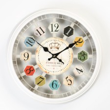 Wall clock, series: interior, discrete move, d-37 cm, aa