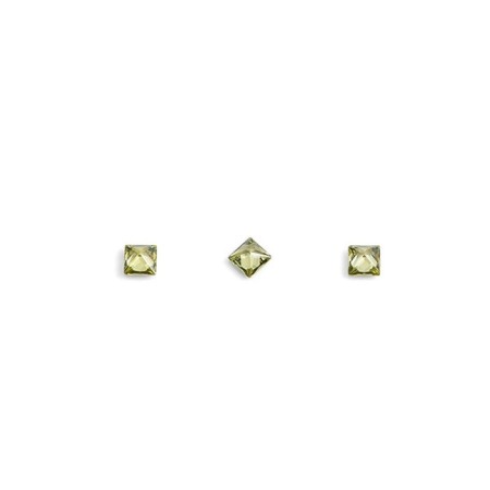 Crystals for volumetric inlay TNL "Princess", No. 1, Green, 10 pcs