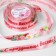 Satin tape “Happy Spring!”, 25 mm × 23 ± 1 m, pink color
