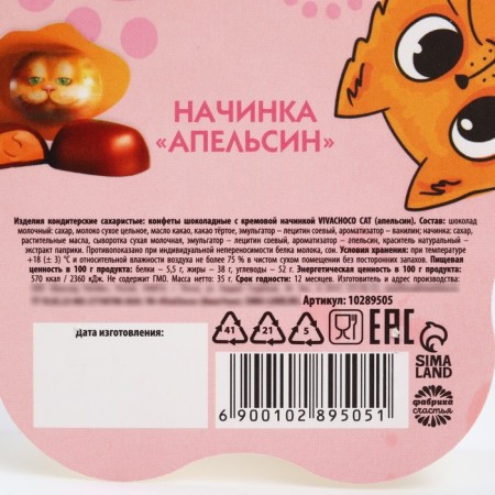 Chocolate sweets "How delicious" with a mold euro suspension, 35 g.-5
