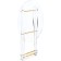 Folding spirit coffee table plastic, transparent 40x40x45 cm
