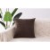 Pillowcase "Crystal", size 45x45 cm, dark brown color