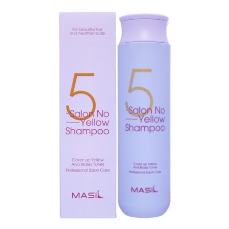 Toning shampoo for lightened hair 5 Salon no Yellow Shampoo against yellowness, 300 ml-2