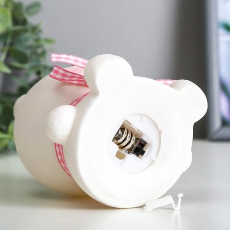 Night "Bunny" LED 1W from 3XAG10 batteries is white-pink 7.4x9.2x12.5 cm Risalux-5