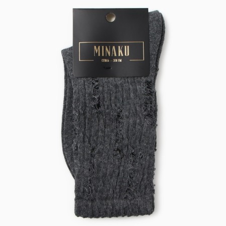 Women's socks minku, gray color, rr 36-41-2