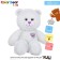 Soft toy "Bear", 3 cards, white color, 65 cm