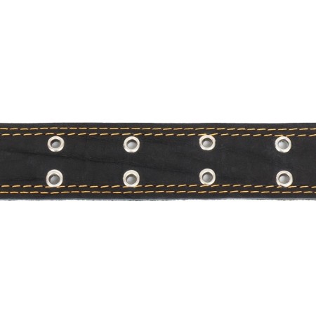 Collar combined leather/tarpaulin, dimensionless, 83 x 4.5 cm, Osh 20-70 cm, black-4