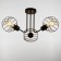 Svetogor chandelier "Light" 3x60W black 62x62x28cm