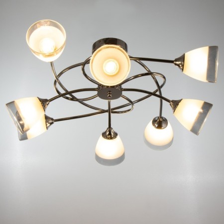 Chandelier "Eva" 8x60W E27 chrome 75x75x27cm svk-1