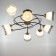 Chandelier "Eva" 8x60W E27 chrome 75x75x27cm svk