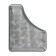 Vertical tray for papers, 3 compartments, metal mesh, gray