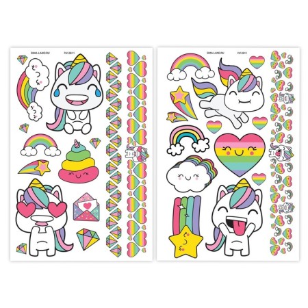 Children's tattoos, 2 sheets in the set-1