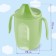 Baby playwrger with hard -spout "Follow Me", 200 ml., With handles, green color
