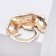 Panther brooch, black color in gold