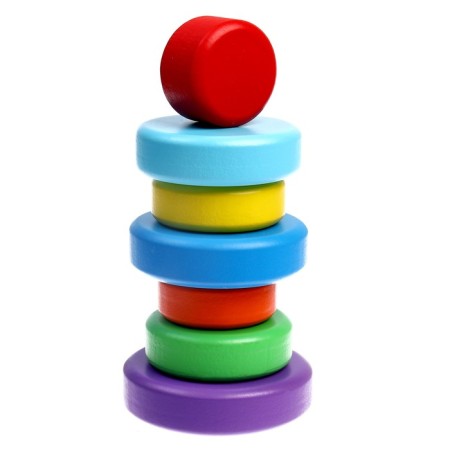 Pyramid wooden small "circle"-4