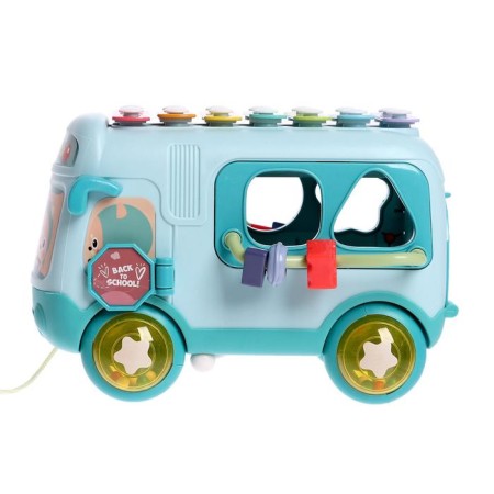 Developing toy "Bus", with a metallophone and a sorter-1