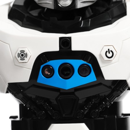Interactive “Technobot” robot, sound and light effects, white color-5