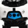 Interactive “Technobot” robot, sound and light effects, white color