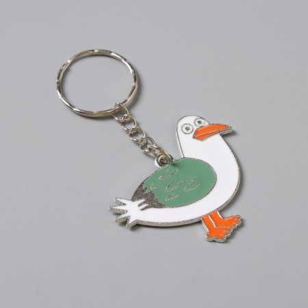 Breek Metal "Seagull White" 4x4 cm-1