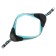 Super-furry harness with reflective firmware, girth 48-54 cm, blue