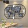 Watching clock, series: interior, "Map of the World", smooth move, 40 x 78 cm