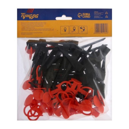 The set “Ring” clip + wedge for aligning tundra tiles, 1.4 mm, in packaging 40/40 pcs.-2
