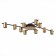 Ceiling lamp ST LUCE. SL1207.402.10. Veroli. 10x7 W, GU10, 101x65x11 cm, black color