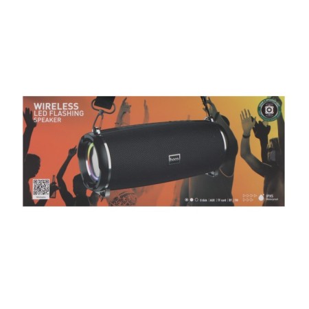 Portable column Hoco HC2, 10 W, 2400 mAh, BT5.0, Microsd, USB, AUX, FM radio, black-7