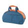 Road bag, textiles, blue/orange 37x16x22 cm