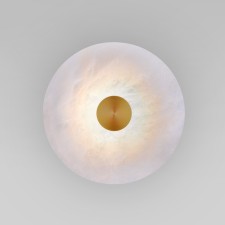 Wall lamp EUROSVET THEASOS 40340 LED, 13 W, 3000K, 1134LM, 200x200x90 mm, brass color