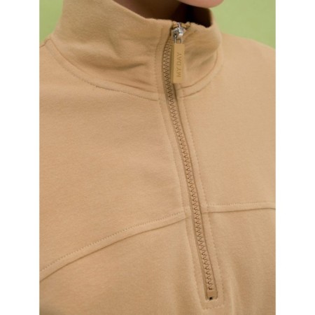 Female sweatshirt, size m, sandy color-1