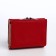 Women's wallet on the button, burgundy color