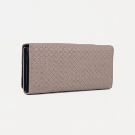 Women's wallet on magnet, beige color-1