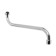 Pour for imported mixers 565041, S-shaped, 300 mm, stainless steel, chrome